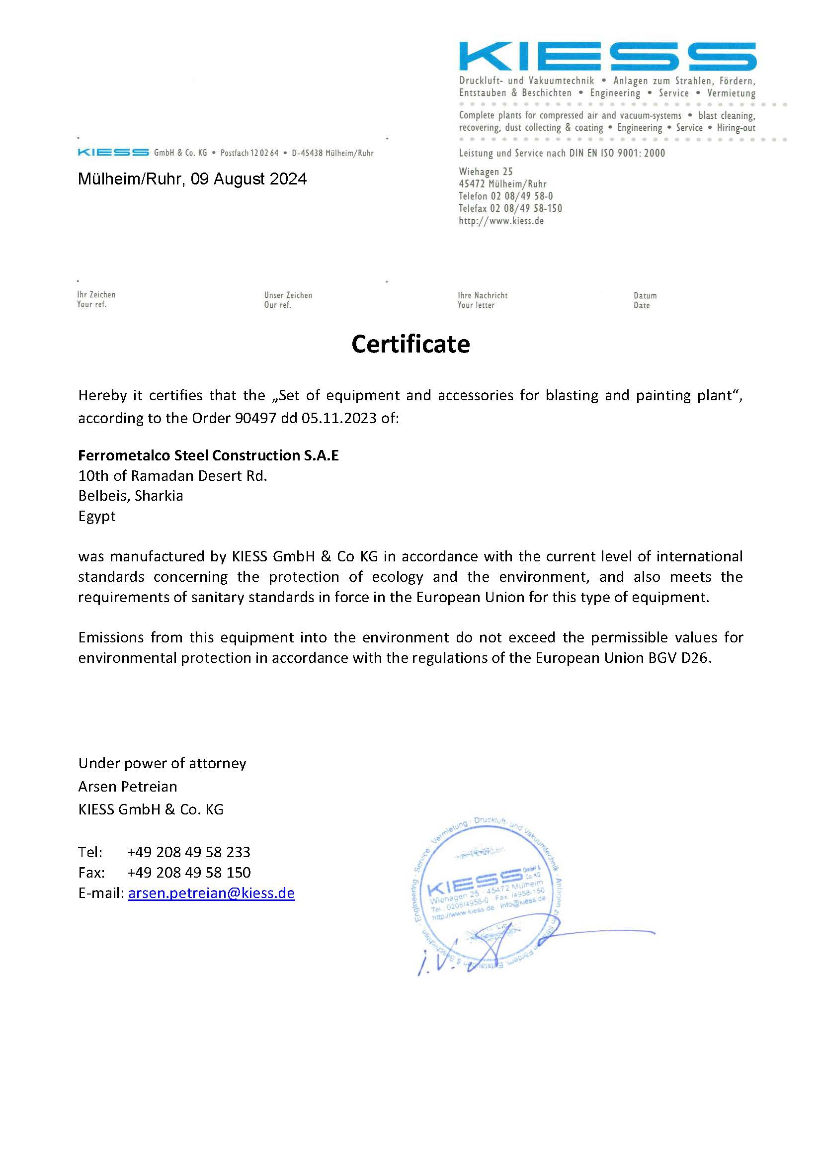 KIESS Compliance
